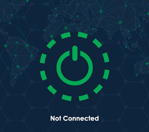 Origin China VPN connect step 1, tap on button to connect to VPN